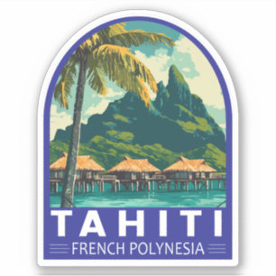 Sticker Tahiti Polynésie Française Voyage Emblem