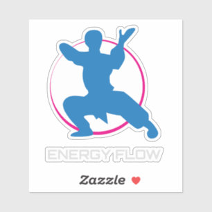 Sticker Tai Chi Energy Flow Martial Arts