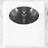 Sticker taïdoushan sai TOT noir soleil ovale (Sac)