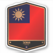 Sticker Taïwan (Devant)
