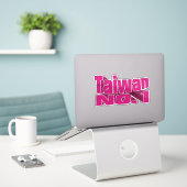 Sticker Taiwan n°1_Équipe Taïwan (Ordinateur portable sur le bureau)