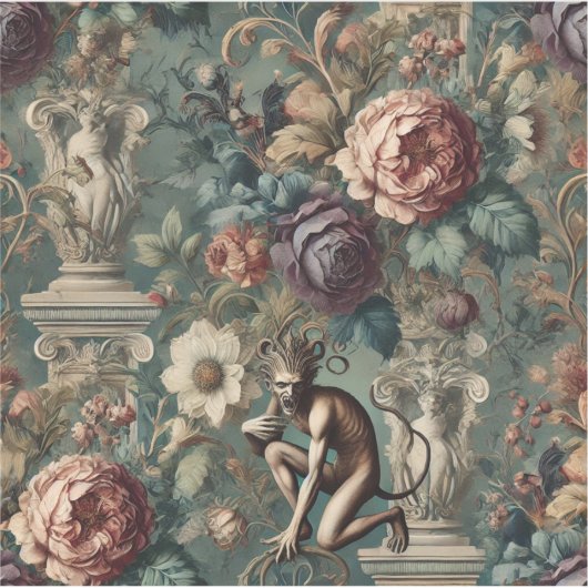 Sticker Take a Bow – Gothic Floral Design (Devant)