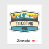 Sticker Takotna, Alaska (Feuille)