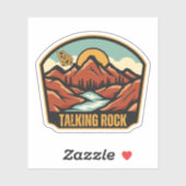 Sticker Talking Rock, Géorgie (Feuille)