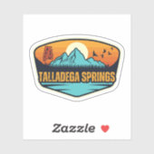 Sticker Talladega Springs, Alabama (Feuille)