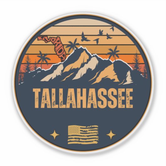 Sticker Tallahassee, Floride  (Devant)