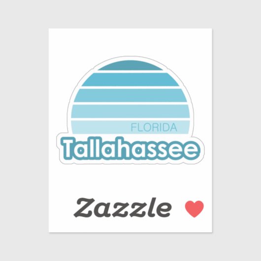 Sticker Tallahassee Floride (Feuille)