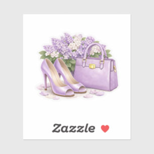 Sticker Talons élégants lavande violets