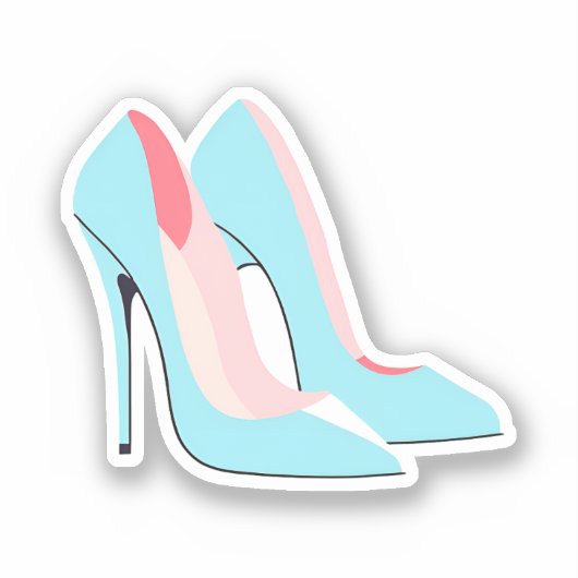 Sticker Talons Hauts Bleus (Recto)