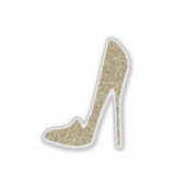 Sticker Talons hauts pailletés or mignons (Devant)
