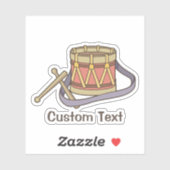 Sticker Tambour de jouets (Feuille)