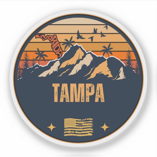 Sticker Tampa, Floride (Devant)