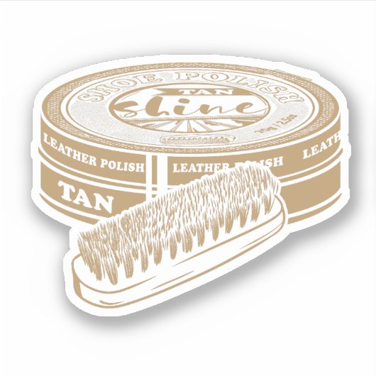 Sticker Tan shoepoly (Devant)