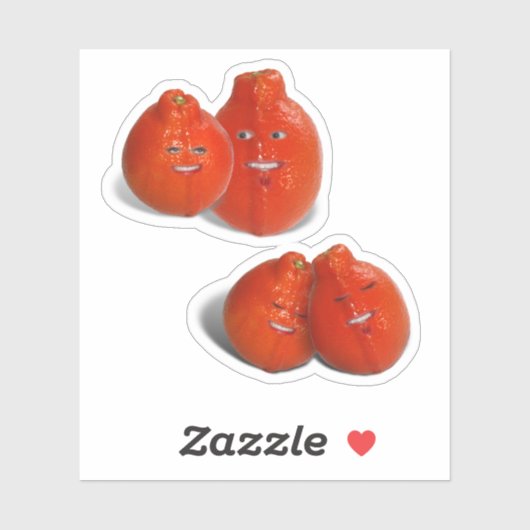 Sticker Tangerine Love (Feuille)