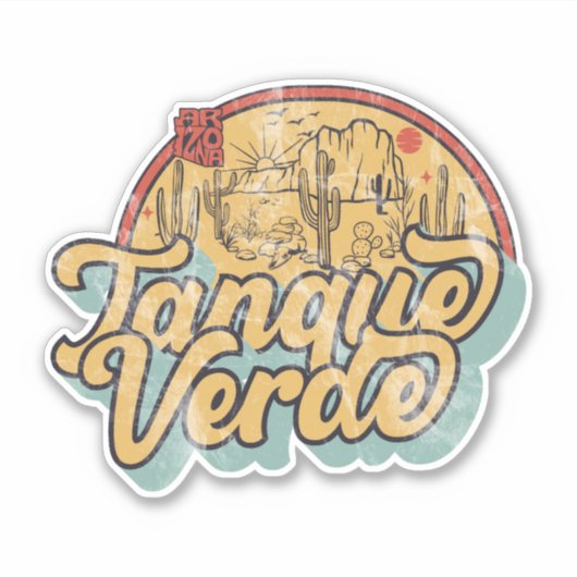 Sticker Tanque Verde, Arizona (Devant)