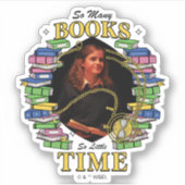 Sticker Tant De Livres, Si Peu De Temps (Devant)
