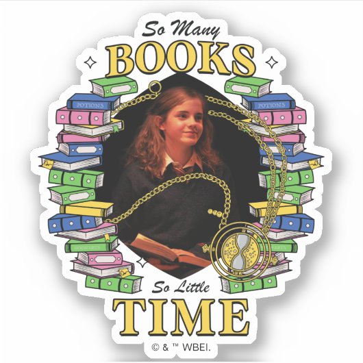 Sticker Tant De Livres, Si Peu De Temps (Devant)