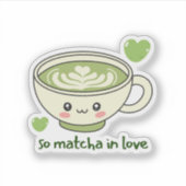 Sticker Tant de Matcha Amoureux Mignon (Devant)