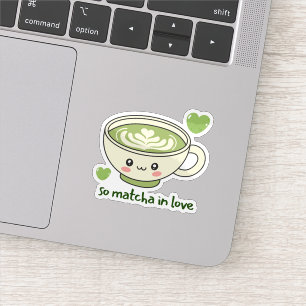Sticker Tant de Matcha Amoureux Mignon