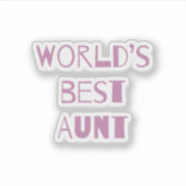 Sticker Tante la meilleure du monde (Devant)