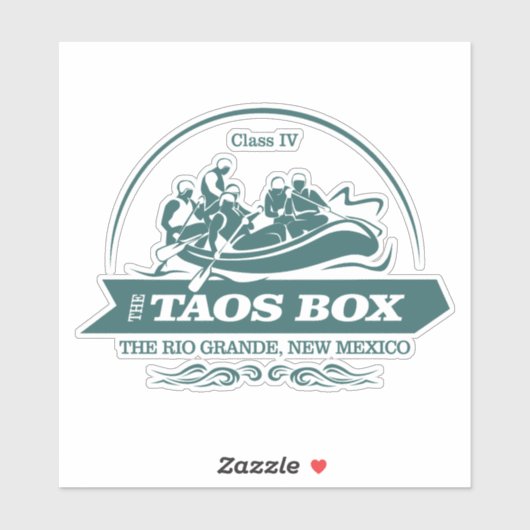 Sticker Taos Box (Rio Grande) (rafting 2) (Feuille)