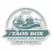Sticker Taos Box (Rio Grande) (rafting 2) (Devant)
