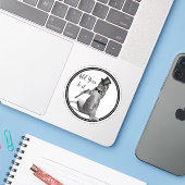 Sticker Tap Dancing Kitten (Ordinateur portable avec iPhone)