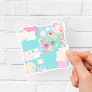Sticker Tapis de pique-nique fille découpé