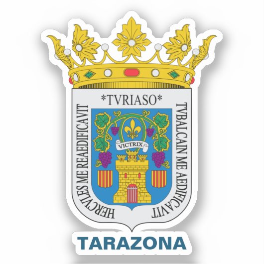 Sticker Tarazona (Aragon, Espagne), blason (Recto)