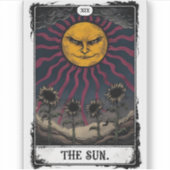Sticker Tarot Soleil Gothique (Devant)