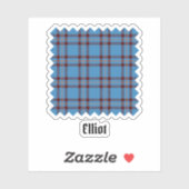 Sticker Tartan Ancien Clan Elliot (Feuille)