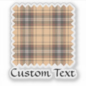 Sticker Tartan beige et Brown (Devant)