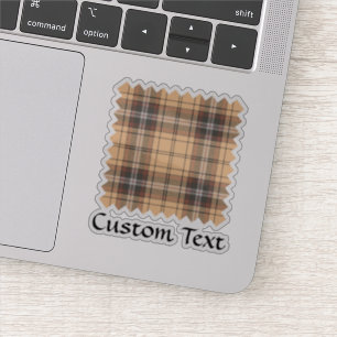 Sticker Tartan beige et Brown