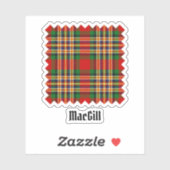 Sticker Tartan Clan MacGill (Feuille)