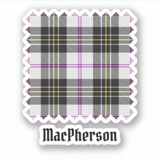 Sticker Tartan de la robe Clan MacPherson (Devant)