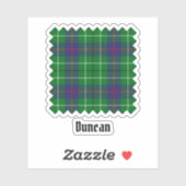 Sticker Tartan du clan Duncan (Feuille)