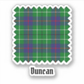 Sticker Tartan du clan Duncan (Devant)