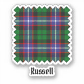 Sticker Tartan du clan Russell (Devant)