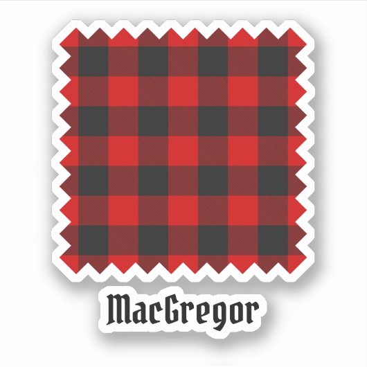 Sticker Tartan pour MacGregor Rob Roy (Devant)