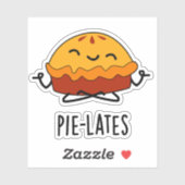 Sticker Tarte à tarte amusant de nourriture tourte (Feuille)