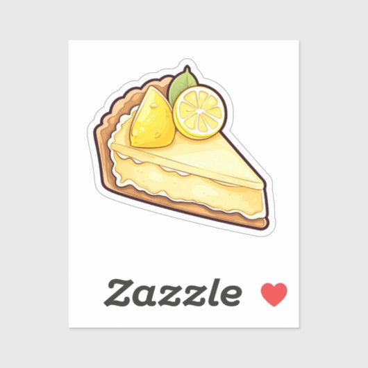 Sticker Tarte au citron (Feuille)