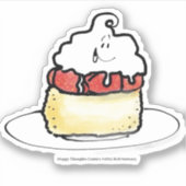 Sticker Tarte aux fraises (Devant)