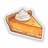 Sticker Tarte citrouille de dessin animé (Recto)