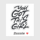 Sticker T'as cette fille (Feuille)