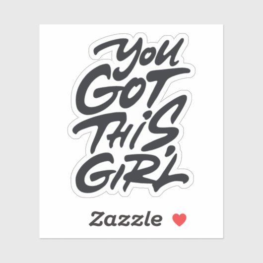 Sticker T'as cette fille (Feuille)