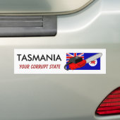 Sticker: Tasmanie Uw Corrupte Staat Bumpersticker (Op auto)