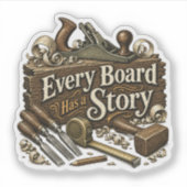 Sticker Tasse à café « Chaque planche a une histoire » (Devant)