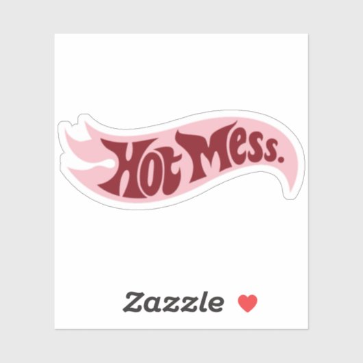 Sticker Tasse Chaotique Cadeau Drôle pour Elle Citation Sa (Feuille)