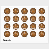 Sticker tasse de café (Feuille)