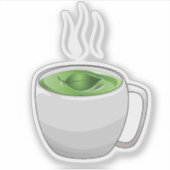 Sticker Tasse de thé vert (Devant)